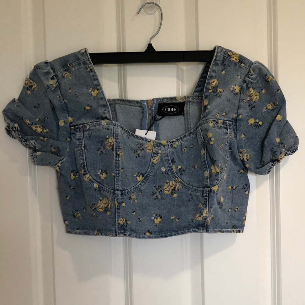 NWT DENIM BLOUSE